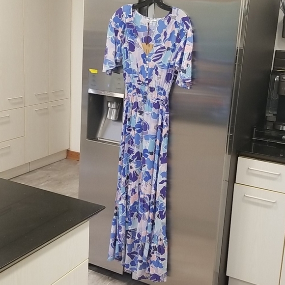 💕ANTHROPOLOGIE ATL ABEL THE LABEL💕 Floral Midi Dress XS NWT - Picture 1 of 11